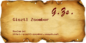 Gisztl Zsombor névjegykártya